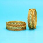 Gold Color 1 Pair Of Copper Bangle