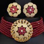 Shashi - Maroon Choker Set