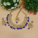 POLKI BLUE- Minnie Necklace Set