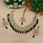 POLKI GREEN- Minnie Necklace Set