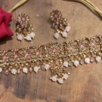 SIMMIE - Reverse AD Choker Set in Pastel Pink