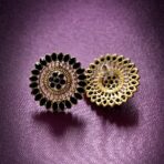 Sunflower Studs - Black