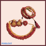 MADHURI - Bright and bliss Combo in Red