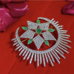 JOONTARA - AD & Emerald Brooch (Large)