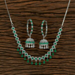 ARIYANA - Green AD set with Jhumki