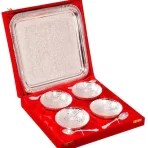 GRIHA Combo- Silver Plated Bowl Set