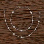 ANTARA - Antique Delicate Payal With Rhodium Plating