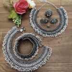 JHUMA - Oxidized Necklace and Jhanjhar Set