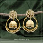 MIRABELL - Beige Minakari Earrings