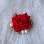 BAALA - Red Rose & Gold Juda Pin / Hair Pin