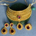 RANGOON - Ruby Gold Choker Set