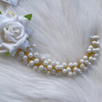 BAALA - White Rose & Pearl Juda Pin / Hair Pin