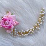 BAALA - Pink Rose & Pearl Juda Pin / Hair Pin