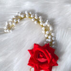 BAALA - Red Rose & Pearl Juda Pin / Hair Pin
