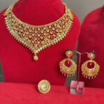 ZALIMA - Gold Semi-Choker Set