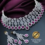 SUMINA - Ruby AD Choker with Earring