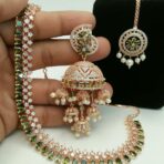 HARIKA -Green AD set with Tikka