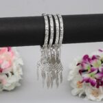 Silver Bangle with Jhumka