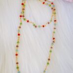 NAGMA - Multicolor Crystal-Gold Chain