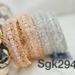 SONA Silver - AD Bangles  2.4