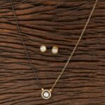 SUHAGA - KUNDAN ROUND DELICATE MANGALSUTRA