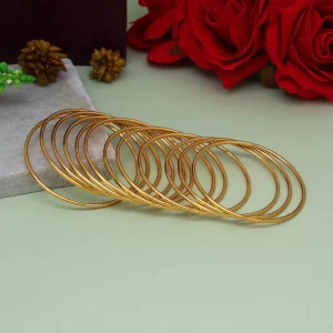 MINI - Gold Color 12 Set Of Bangles 2.4