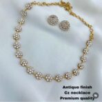 MUN -American Diamond One-liner Necklace