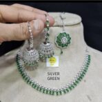 ARIYANA - Green AD set with Jhumki
