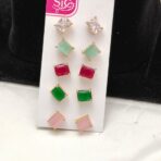 Multicolor Studs - set of 5