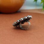 Silver Oxidized CZ Rings