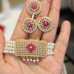 SUNAYA- AD Pearl Choker Set