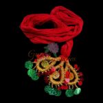 Amina Red Lachha DHAGO/PIRANDA M (25CMS)