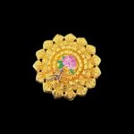 SUNI - Large Ring with 24K real gold plating