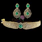 ANJA - Green AD Choker Necklace