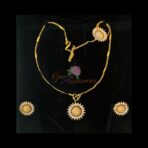 DAISY - American Diamond Pendant Set-Small