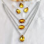 Multi Layer Necklace- Yellow