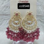 QUAYRAN - Assorted Color Kundan Fashion Earring